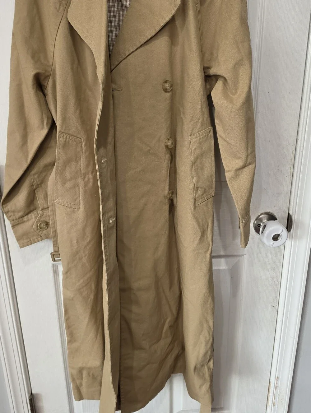 Levi Strauss & Co. Bree Classic Long Trench Coat Size Medium NWT